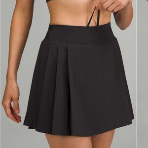 LULULEMON side pleat high rise tennis skirt